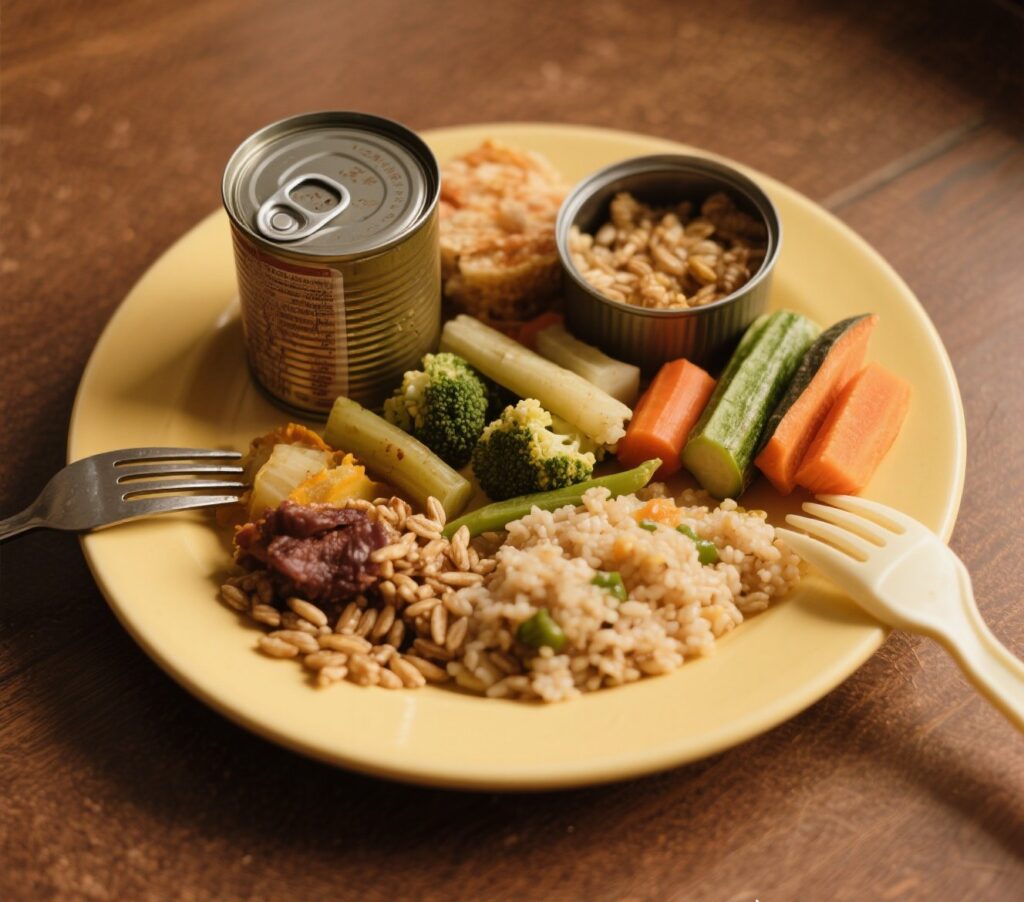 Jantar barato com o que sobrou no armário