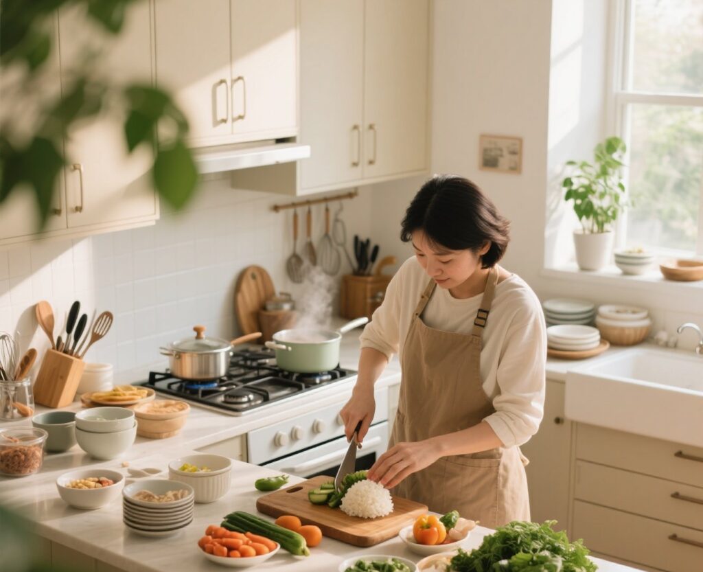 Imagem atual: Como cozinhar sem transformar a cozinha num caos