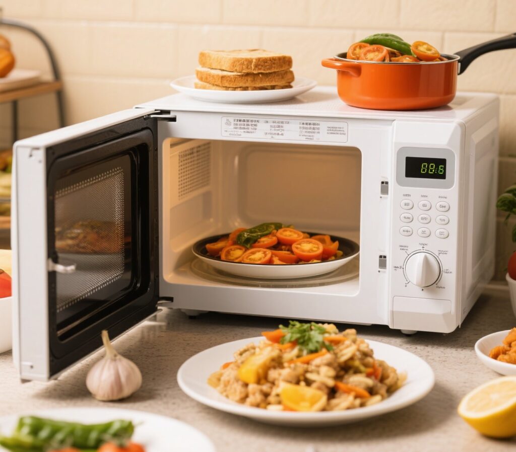 Imagem atual: Cozinhar só com micro-ondas funciona?