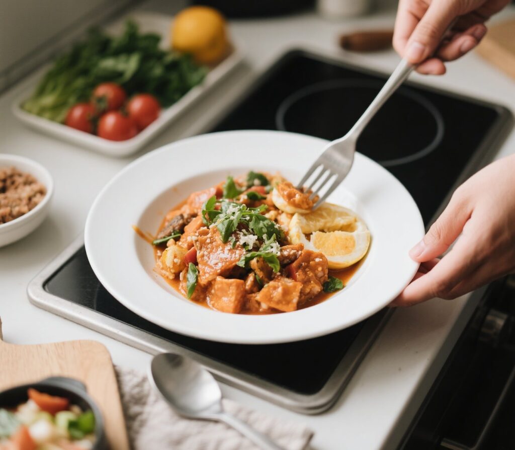 Imagem atual: Receitas rápidas pra quem mora sozinho