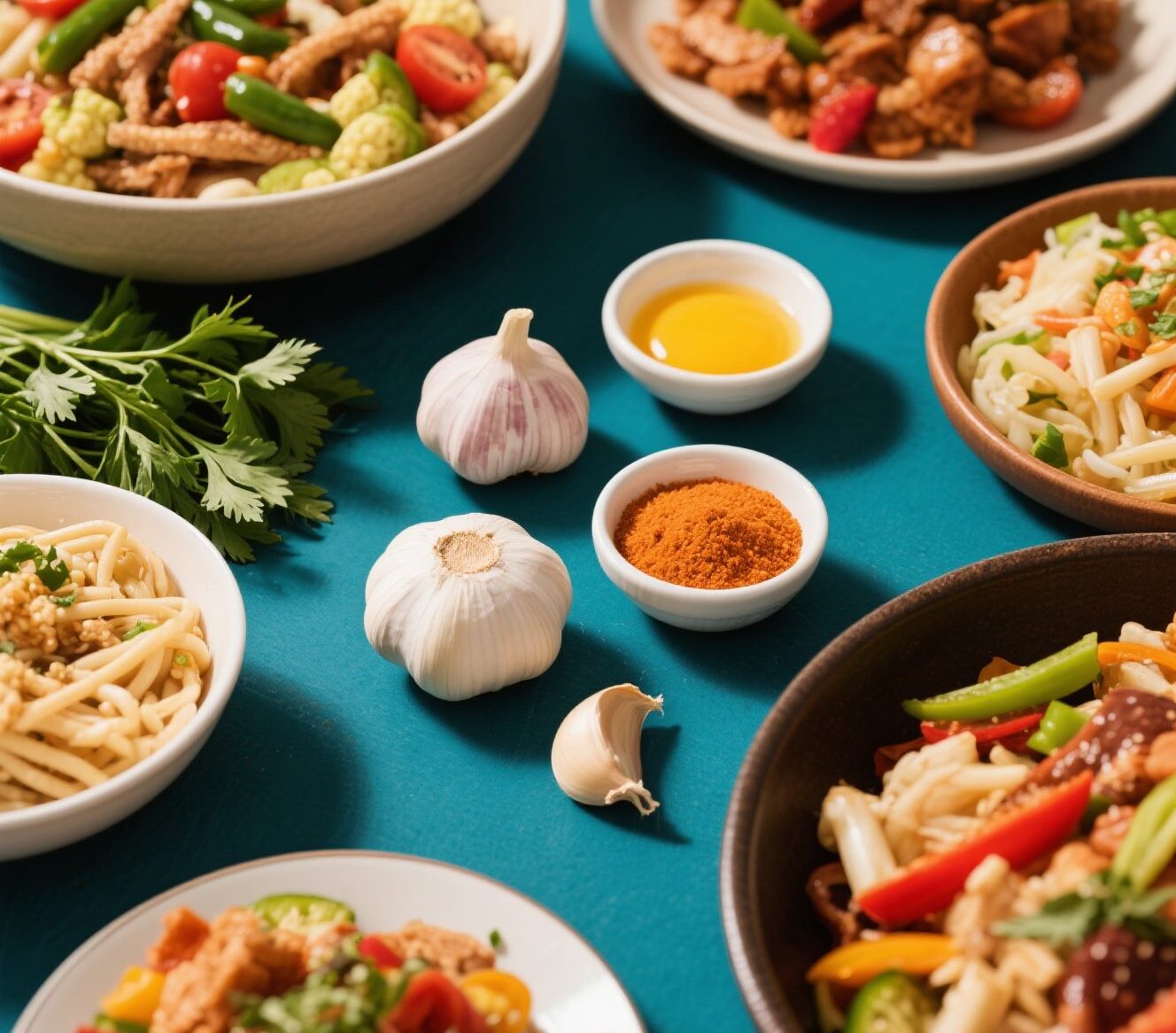 Poucos ingredientes, muita comida